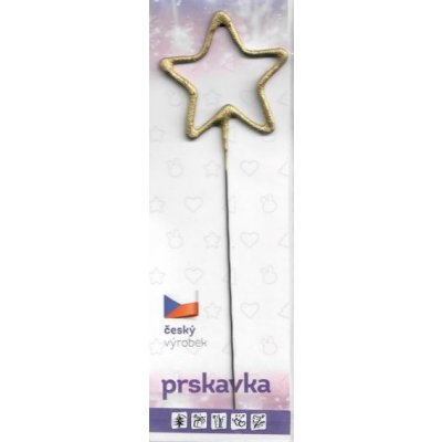 Drutep Prskavka hvězdička zlatá – Zbozi.Blesk.cz
