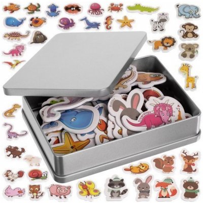 Kruzzel Magnetky na lednici zvířátka 40ks – Zboží Dáma