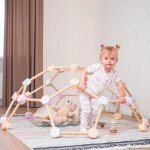 Montessori Furniture prolézačka SPIDER vel.XS pastel – Zboží Dáma