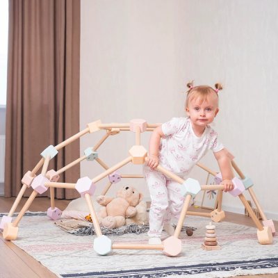Montessori Furniture prolézačka SPIDER vel.XS pastel – Zboží Dáma