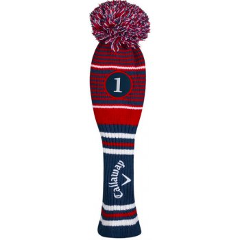 Callaway headcover Pom Pom driver tmavě modro červený