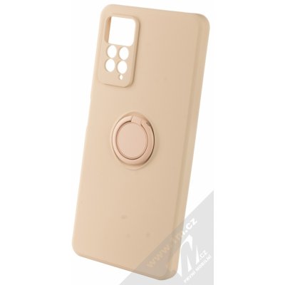 Pouzdro 1Mcz Grip Ring Skinny ochranné s držákem na prst Xiaomi Redmi Note 11 Pro 4G Global version, Redmi Note 11 Pro 5G Global version světle růžové