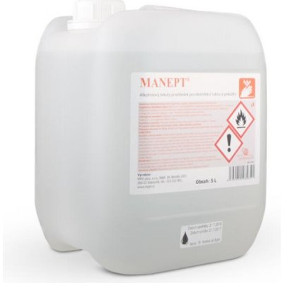 Manept tekutá dezinfekce rukou a pokožky 5 l – Zboží Dáma