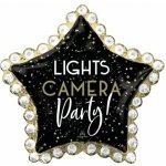 Anagram Hvězda Lights, Camera, Party! 86x81cm fóliový balónek – Zboží Dáma