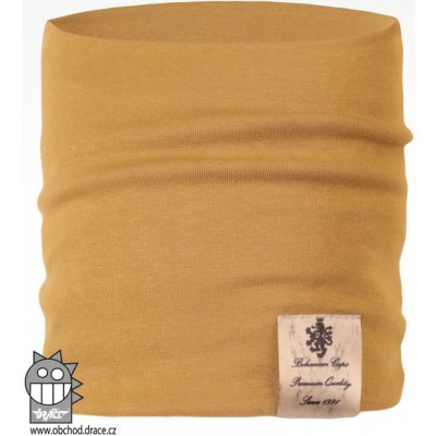 Dráče Bavlněný nákrčník Pastels vzor hořčicová – Zboží Dáma