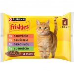 Friskies s kuřetem hovězím jehněčím kachnou ve šťávě 4 x 85 g – Hledejceny.cz