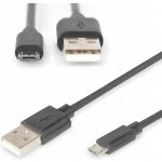 Digitus AK-300110-030-S USB 2.0 A samec na USB micro B samec, 2x stíněný, 3m – Zboží Mobilmania