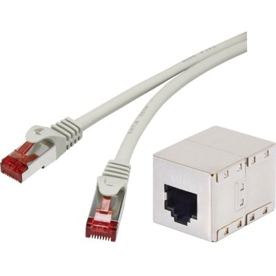Renkforce RF-4724282 RJ45 CAT 5e F/UTP 15m šedý – Zboží Živě