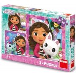 Dino GÁBI A KAMARÁDI 3x55 dílků – Sleviste.cz