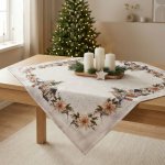 Forbyt Vánoční ubrus Skřítek s lucernou CYH6060C 85x85 cm