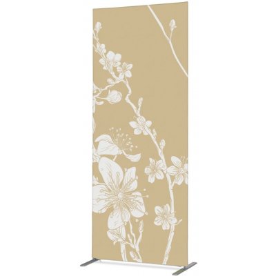 Jansen Display Potištěná látková dělící stěna Deco 100-200 Japonské třešňové květy béžové, 1020 x 2020 mm – Hledejceny.cz