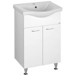 Aqualine KERAMIA FRESH umyvadlová skříňka 51,1x74x34cm,dub platin Bílá – Zboží Dáma