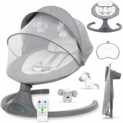 Kidwell Luxu elektrická houpačka Lehátko 2v1 tmavě Melange – Zboží Mobilmania