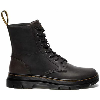 Dr. Martens Combs Leather černé černé žluté – Zboží Mobilmania