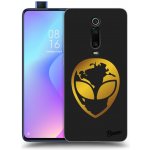 Pouzdro Picasee silikonové Xiaomi Mi 9T Pro - EARTH - Gold Alien 3.0 černé – Zbozi.Blesk.cz