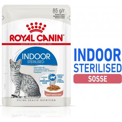Royal Canin Indoor Sterilised v omáčce 24 x 85 g – Zboží Mobilmania