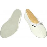 Miroslav Šoman Taneční cvičky kůže Iris - podešev kůže - bílé – Zboží Dáma