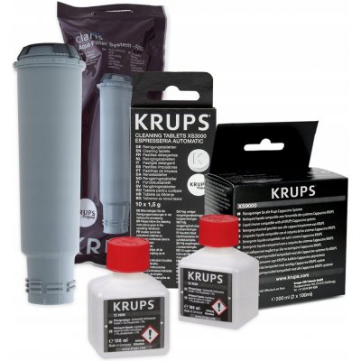 Krups KRUPS F08801 + čisticí roztok Krups XS9000 + odvápňovač Krups XS3000 – Hledejceny.cz