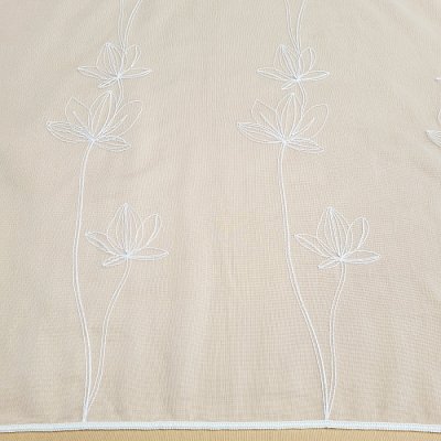 Luxusní vyšívaná záclona bílá s květy 11745/290 290 cm – Hledejceny.cz
