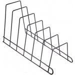 Stojan drát/UH na poklice a prkénka RADKA 6 pozic černá – Zboží Dáma