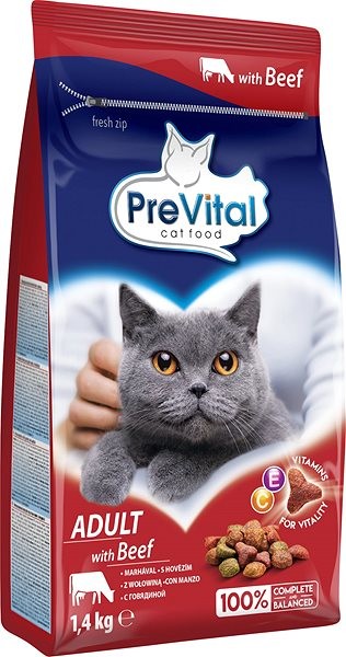 PreVital cat Adult hovězí 1,4 kg