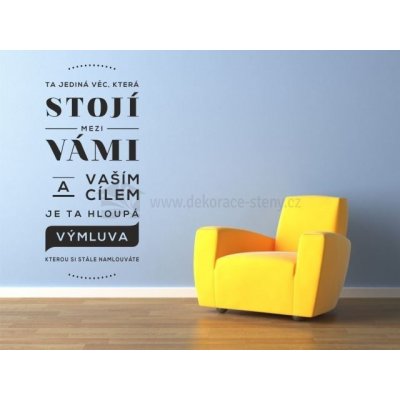 dekorace-steny.cz 383 - Samolepka citát - Ta jediná věc - 40 x 90 cm – Sleviste.cz
