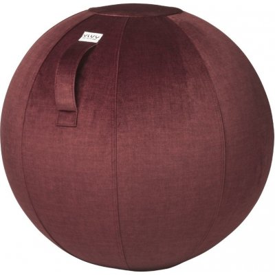 VLUV Vínově červený sametový sedací / gymnastický míčBOL WARM Ø 65 cm