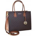 Michael Kors Mercer large logo satchel kabelka brown acorn hnědá – Hledejceny.cz