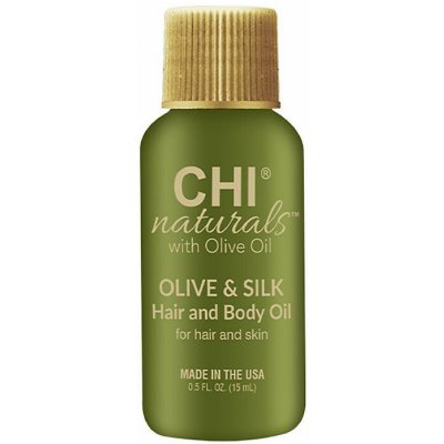 CHI Naturals With Olive Oil Olive & Silk Hair & Body Oil 15 ml – Hledejceny.cz