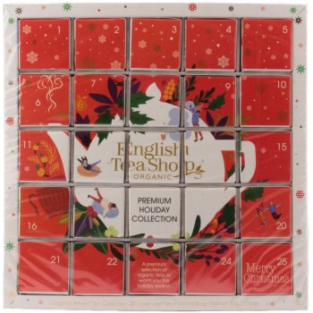 English Tea Shop Pyramidky Adventní kalendář červený puzzle 25 ks