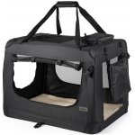 Lionto Přepravka pro psy z textilu černý 42 x 60 x 44 cm – Hledejceny.cz