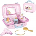 Smoby Kosmetický kufřík se zrcadlem Princezny Disney Beauty Vanity kosmetika s kadeřnickým a nehtovým studiem s 10 doplňky – Hledejceny.cz
