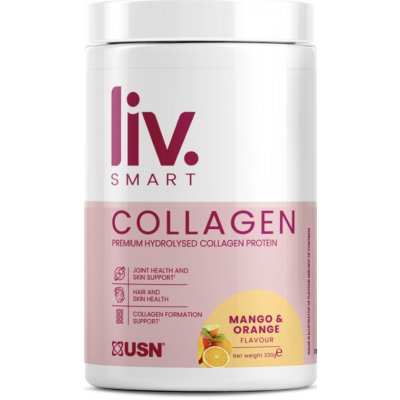 USN LivSMART Collagen 330 g mango a pomeranč