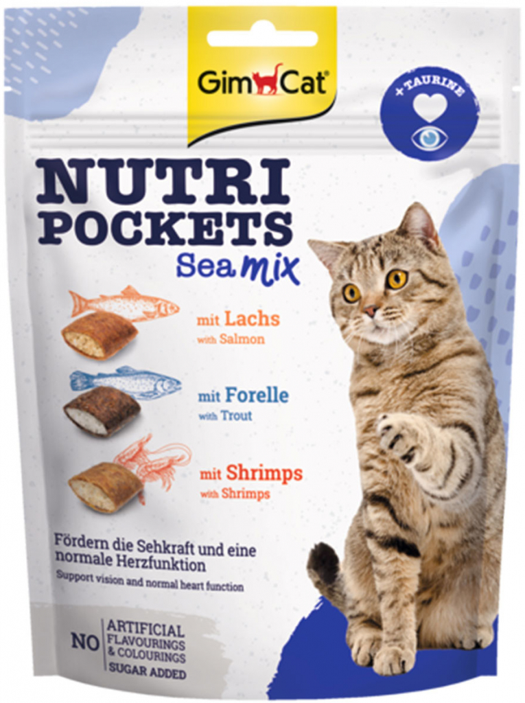 GimCat Nutri Pockets Sea Mix 10 x 150 g