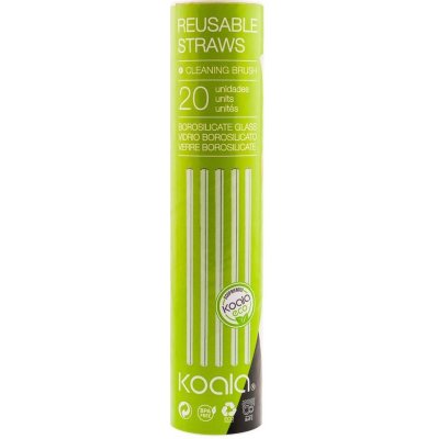 KOALA brčko skleněné rovné s čistítkem set 20 kusů – Zboží Mobilmania