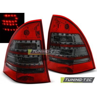 Tuning-Tec Zadní čirá LED světla Mercedes Benz C S203 - Combi (2001 - 2007) - kouřové červené – Hledejceny.cz