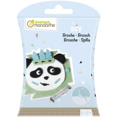 Avenue Mandarine Sada na šití z filcu brož - panda (1ks) – Zbozi.Blesk.cz