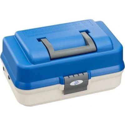 Sportcarp Plastica Panaro rybářský kufřík 143 2-patrový bílo-modrý – Zboží Mobilmania