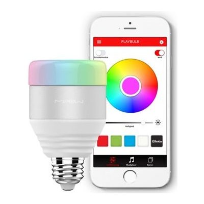 MiPow Playbulb Smart LED žárovka E27 5W 40W RGB, bílá MP-BTL201-WT