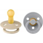 Bibs Colour dudlíky přírodní kaučuk 2ks Vanilla / Cloud – Zboží Mobilmania