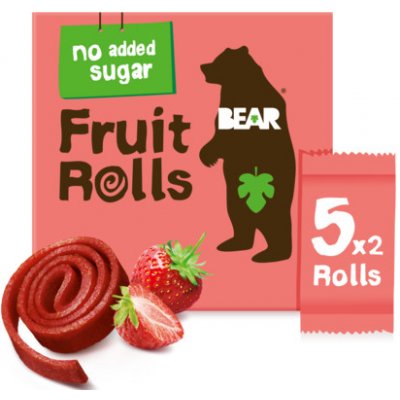 Bear Fruit Rolls Strawberry 2x5ks 100 g – Zboží Mobilmania