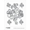 Ag Design F 0458 samolepící dekorace na zeď Kytice stříbrných květů rozměry 65 x 85 cm