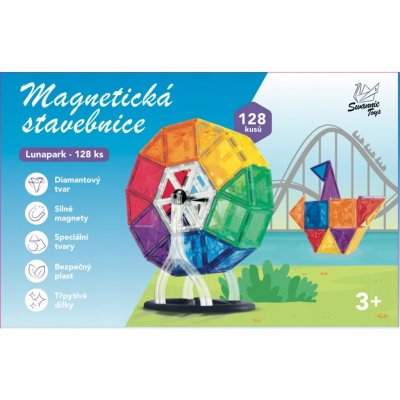 Swannie Toys Magnetická stavebnice Lunapark 128 ks – Zboží Živě