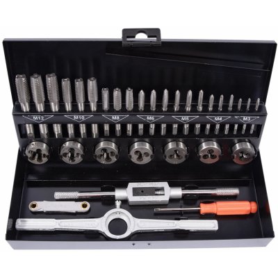 STAVTOOL Sada závitníků a závitových oček 32 dílů | M3-M12 - P19182 – Zboží Mobilmania