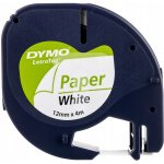 Dymo S0721510, černý tisk/bílý podklad, 4m, 12mm, – Zboží Dáma