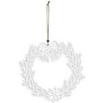 Věnec dřevo 310x310mm na zavěšení, bílá – Hledejceny.cz
