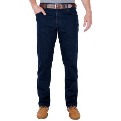 Wrangler pánské jeans W12175001 TEXAS STRETCH blue BLACK – Zboží Dáma