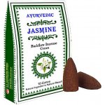 Ayurvedic Jasmine indické vonné františky tekoucí dým 10 ks – Zboží Dáma