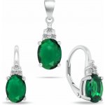 Brilio Silver Stříbrný set šperků s kubickými zirkony SET293WG (náušnice, přívěsek) – Sleviste.cz