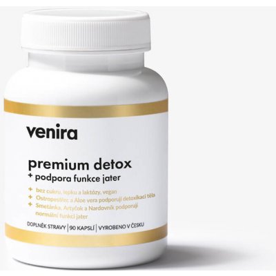 Venira Premium detox + podpora funkce jater 90 kapslí – Hledejceny.cz